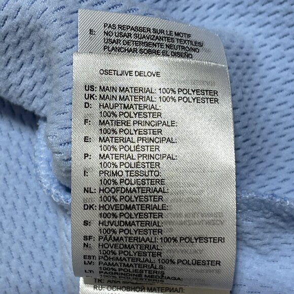 Adidas Full Zip Jacket Baby Blue Athletic Hood Size S Small (READ) Women's - Picture 11 of 11